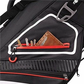TAYLORMADE PRO 8.0 STAND BAG BLACK/WHITE/RED - Image 3