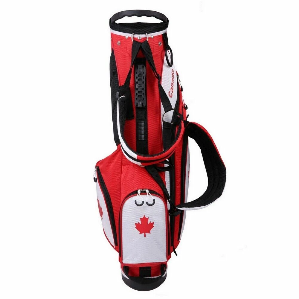 Prosimmon Golf DRK 7" Lightweight Golf Stand Bag With Dual Straps Canadian Flag - Image 3