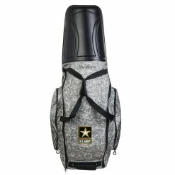 US Army By MacGregor Golf Hard Top Shell Padded Travel Cover With Wheels, Camo