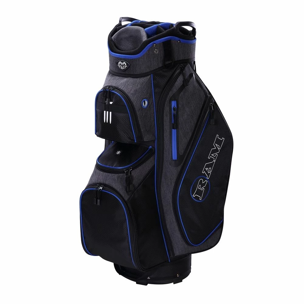 Ram Golf Tour Cart Bag With 14 Way Dividers Top - Image 2