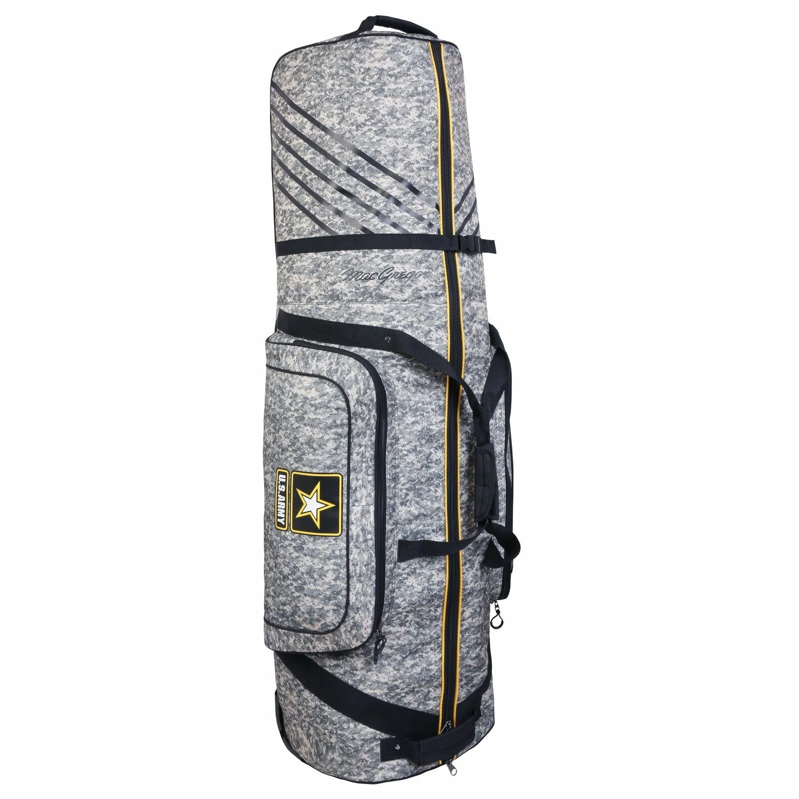 US Army By MacGregor Golf Wheeled Padded Golf Clubs Travel Cover, Camo