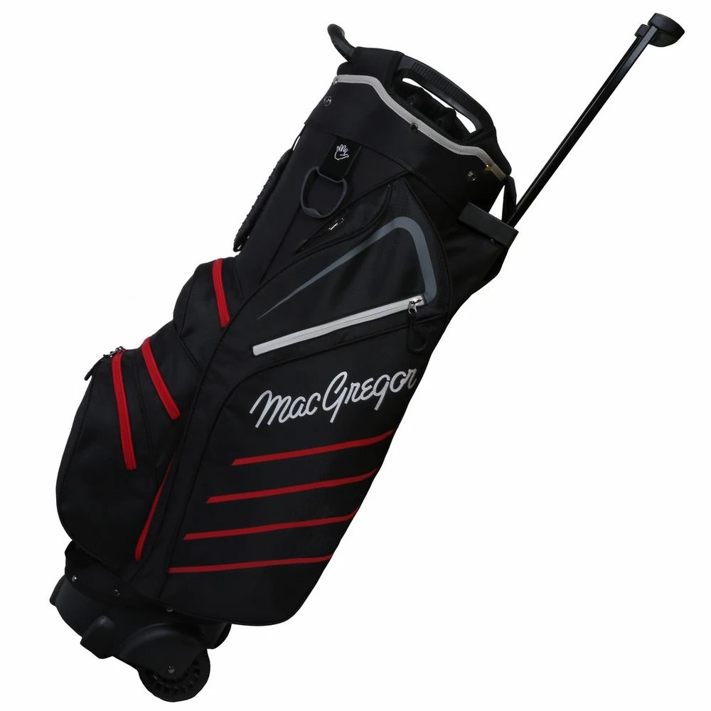 MacGregor Golf VIP Cart Bag With Built In Wheels / Handle, 14 Way Divider - Image 6