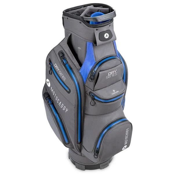 Motocaddy 23 Dry Series Cart Bag Charcoal - Blue - Image 2
