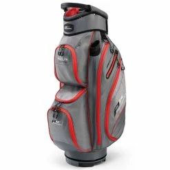 Powakaddy DLX-Lite Cart Bag Gunmetal Red