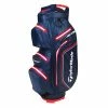 TaylorMade StormDry W/P Cart Bag Navy Red