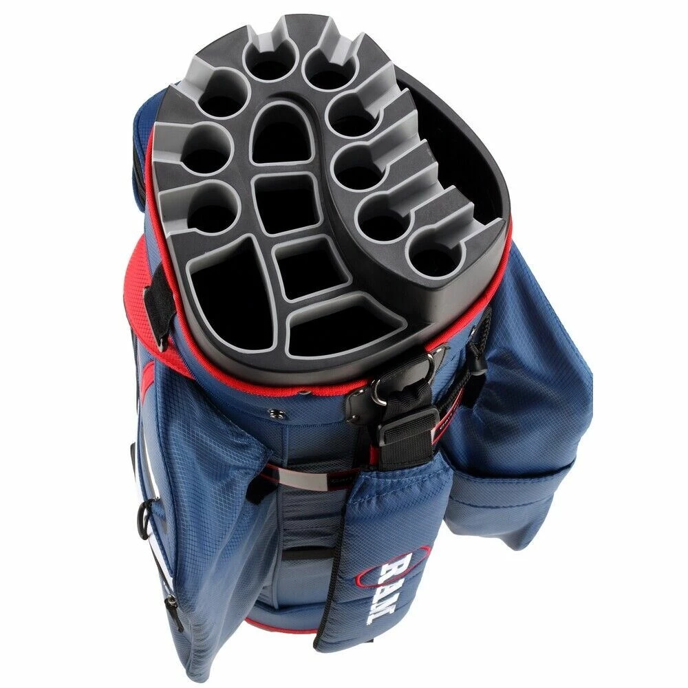 Ram Golf Premium Cart Bag With 14 Way Molded Organizer Divider Top - USA Flag - Image 6