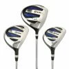Ram Golf EZ3 Mens Steel Wood Set - Driver, 3 & 5 Wood - Headcovers Included