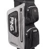 Ping Pioneer Monsoon 201 Cart Bag- Light Grey - Black-White